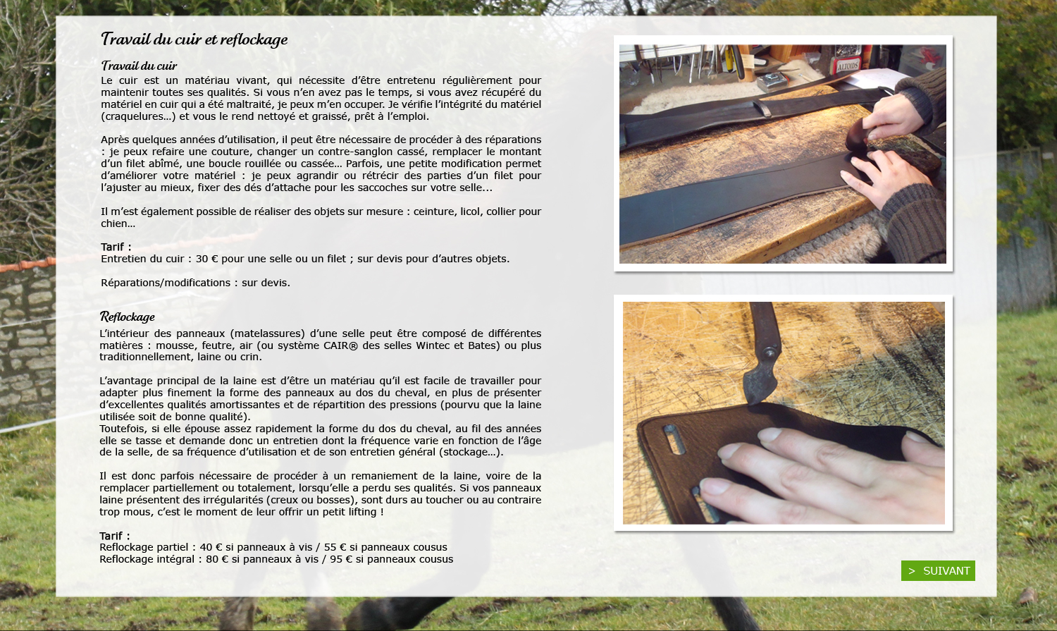 Travail du cuir